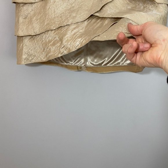 Adrianna Papell Evening Essentials Scalloped Tiered Skirt - Picture 2 of 4